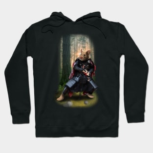 Exclusive Hand Drawn Samurai Hamster | Samurai Collection Item-19 (Hamster) | by Rendigart Studio Hoodie